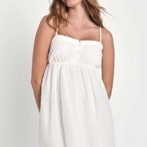 Lulu's White Midi Dress